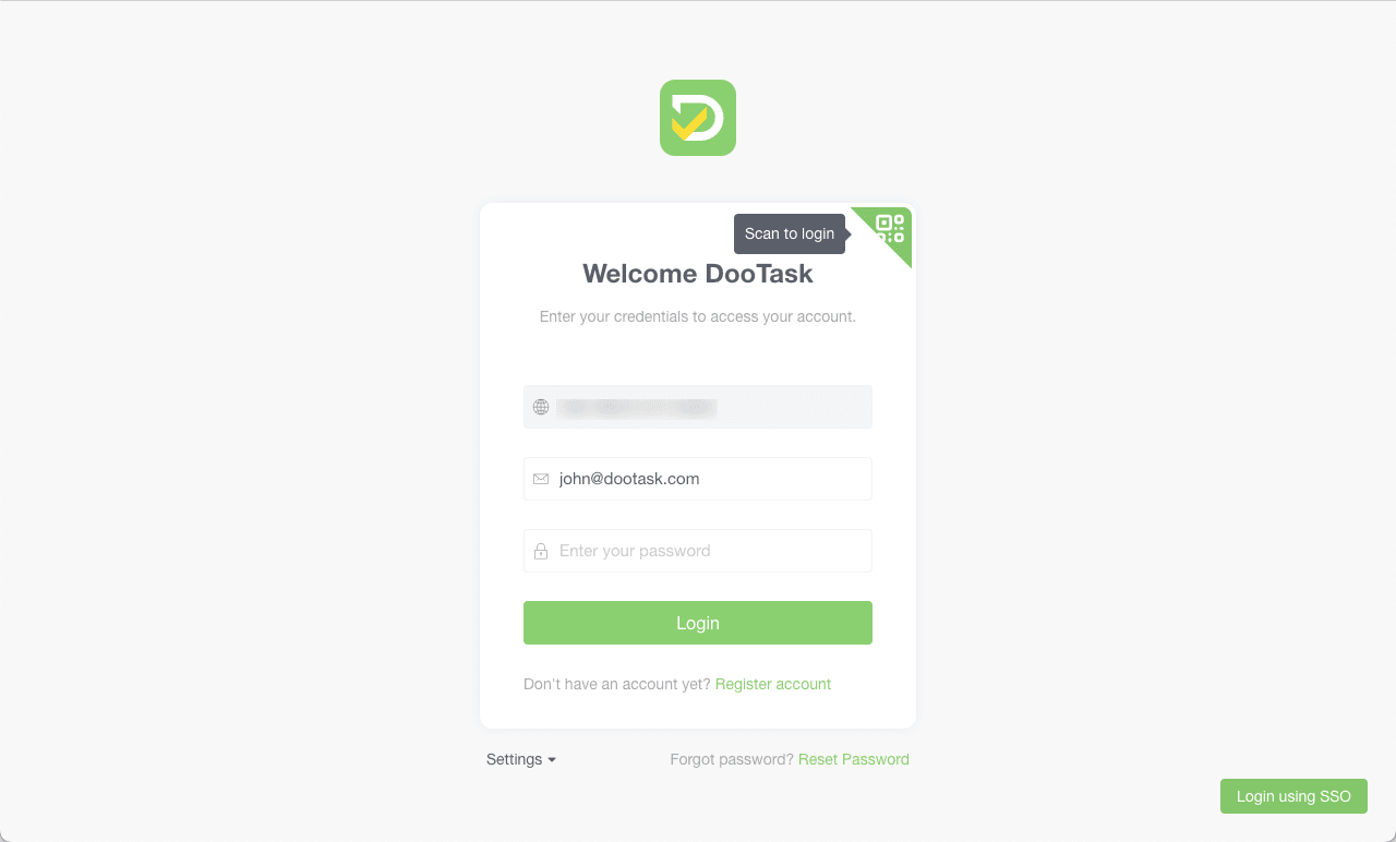 QR Code Login